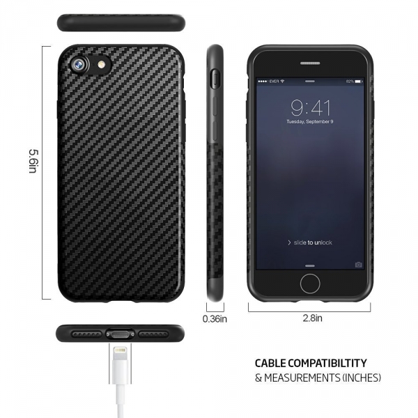 BASSTOP iPhone 7 Hybrid Klf-Black