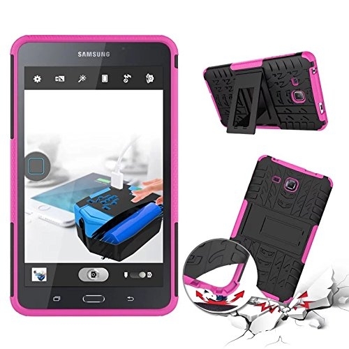 BAUBEY Samsung Galaxy Tab A6 Rugged Armor K�l�f (7 in�)-Pink