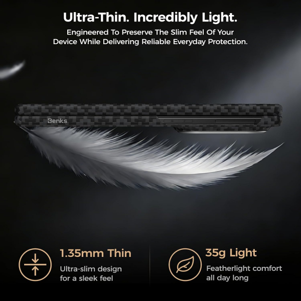 BENKS Galaxy Z Fold 8 MagSafe Uyumlu K�l�f-Obsidian Black