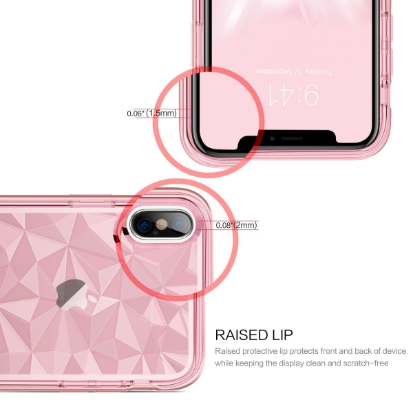 BENTOBEN Apple iPhone X Bumper Klf-Rose Gold