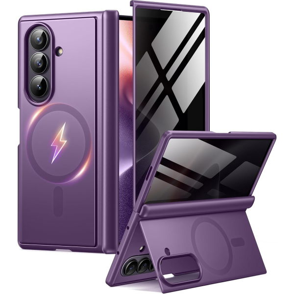BERFY Galaxy Z Fold 8 Ultra MagSafe Filtreli K�l�f-Purple