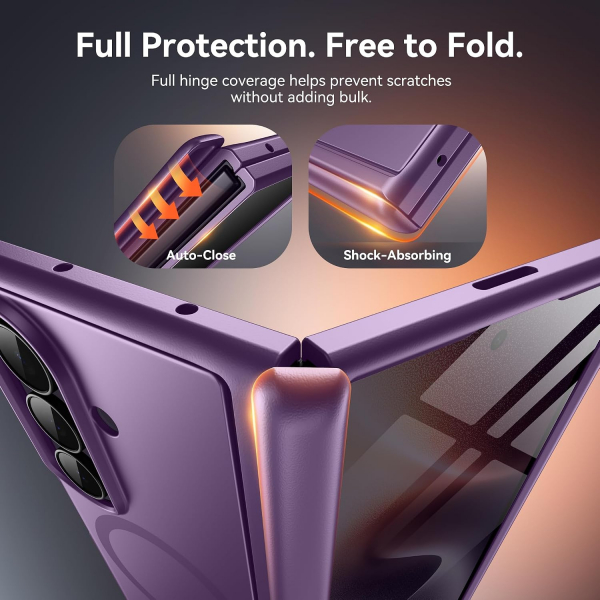 BERFY Galaxy Z Fold 8 Ultra MagSafe Filtreli K�l�f-Purple