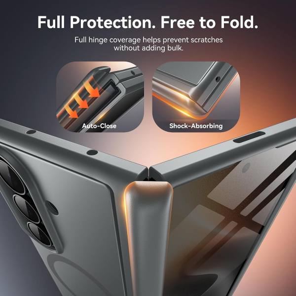 BERFY Galaxy Z Fold 8 Ultra MagSafe Filtreli K�l�f-Grey