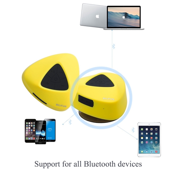 BILIFUN Su Geirmez Kablosuz Bluetooth Hoparlr-Yellow