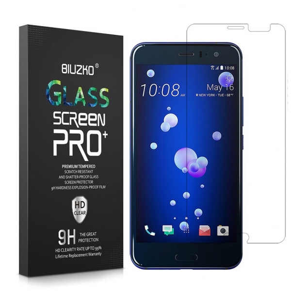 BIUZKO HTC U11 Temperli Cam Ekran Koruyucu (2 Adet)