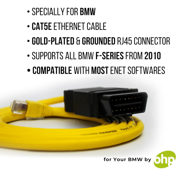 OHP ENET Bimmercode Kodlama ��in OBD 2 Kablo