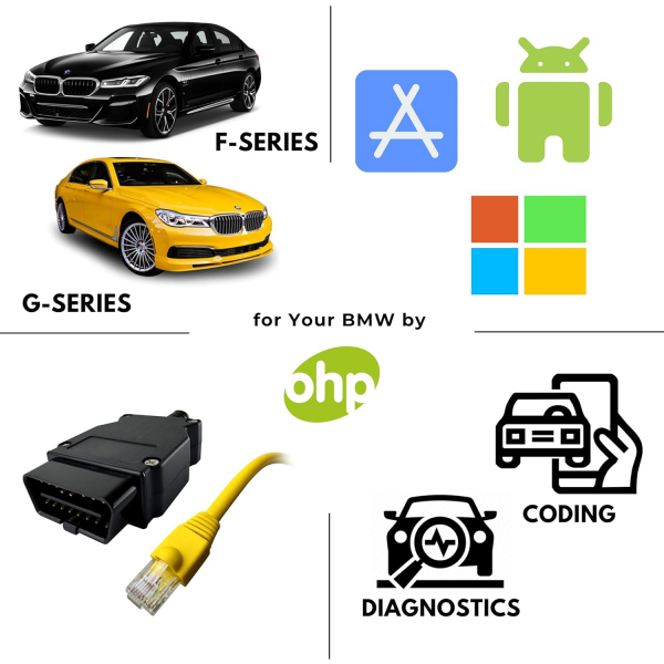 OHP ENET Bimmercode Kodlama ��in OBD 2 Kablo