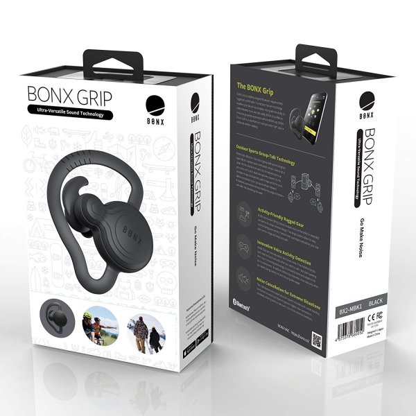 BONX Grip Kablosuz Kancal Bluetooth Kulaklk-Black