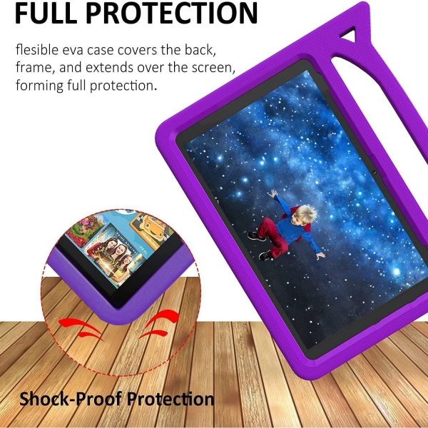 BORXJNM Kindle Fire 10 ocuklar in Elenceli Klf (11.Nesil)-Purple