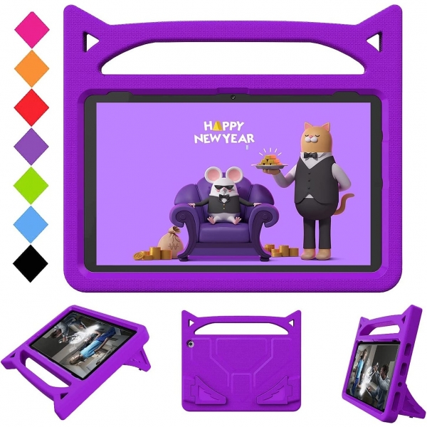 BORXJNM Kindle Fire 10 ocuklar in Elenceli Klf (11.Nesil)-Purple