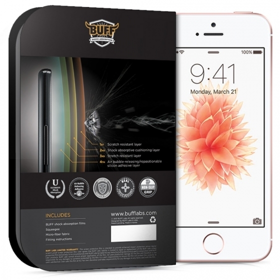 BUFF Apple iPhone 5/5S/SE Darbe Emici Ekran Koruyucu
