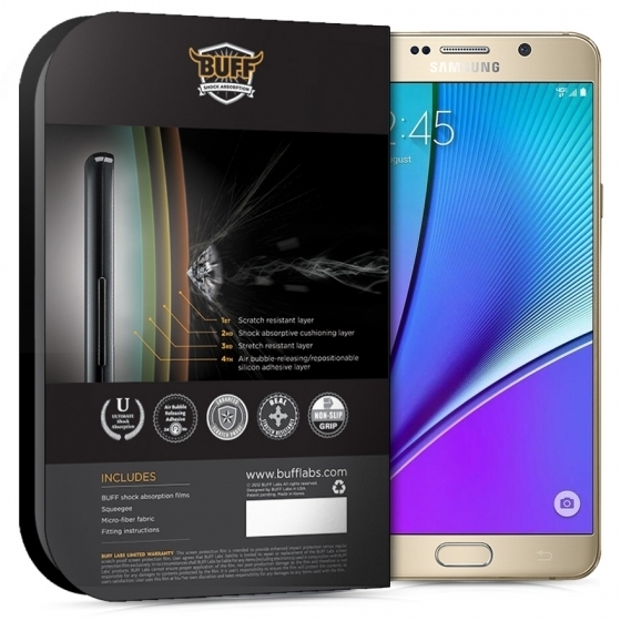 BUFF Samsung Galaxy Note 5 Darbe Emici Ekran Koruyucu