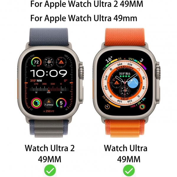BWEDXEZ Apple Watch Ultra 2.Nesil Renkli Ekran Koruyucu-Blue