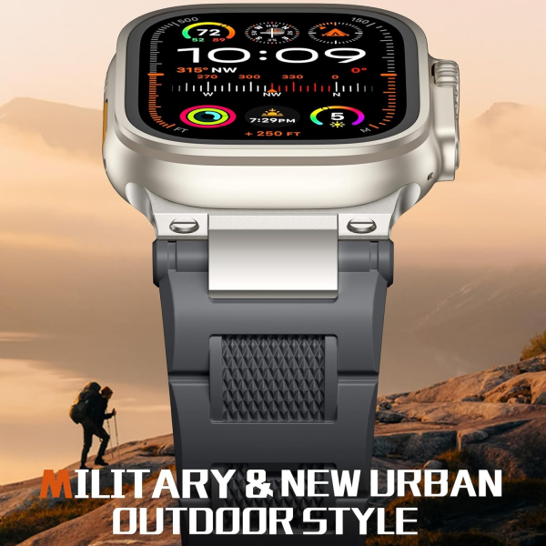 Bandletic Apple Watch Ultra 1/2.Nesil 49mm Kay-Space Grey