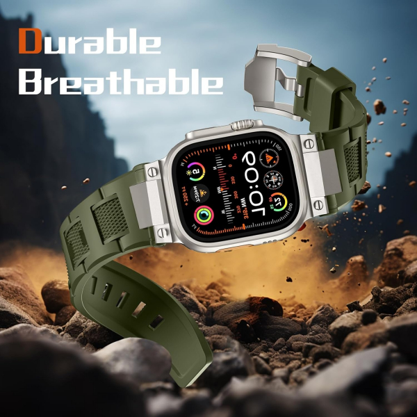 Bandletic Apple Watch Ultra 1/2.Nesil 49mm Kay-Army Green