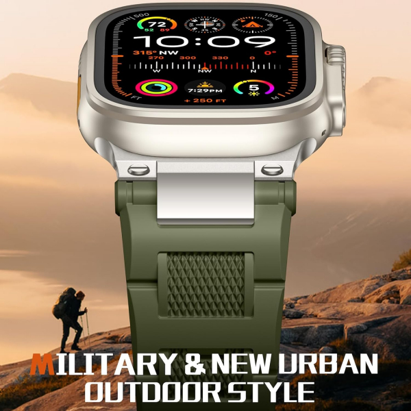 Bandletic Apple Watch Ultra 1/2.Nesil 49mm Kay-Army Green