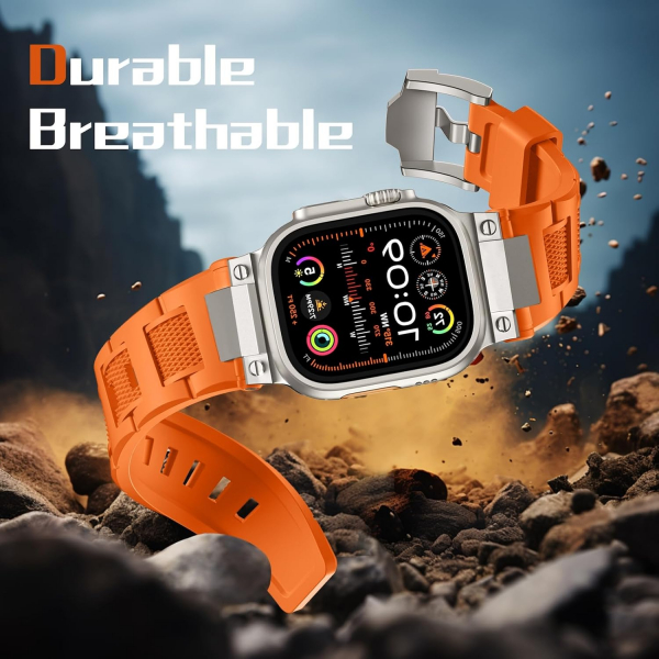 Bandletic Apple Watch Ultra 1/2.Nesil 49mm Kay-Orange