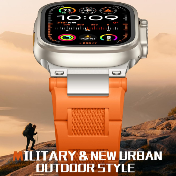 Bandletic Apple Watch Ultra 1/2.Nesil 49mm Kay-Orange