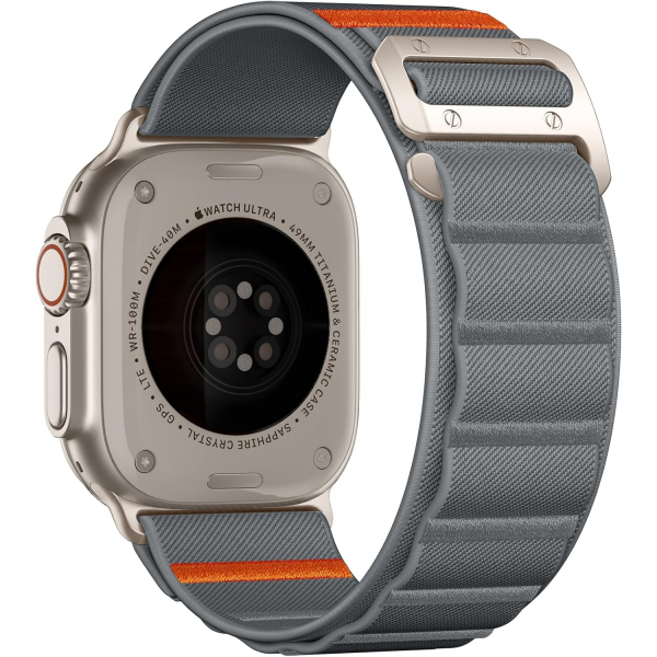 Bandletic Apple Watch Ultra 3 Esnek Naylon Kay��-Space Grey