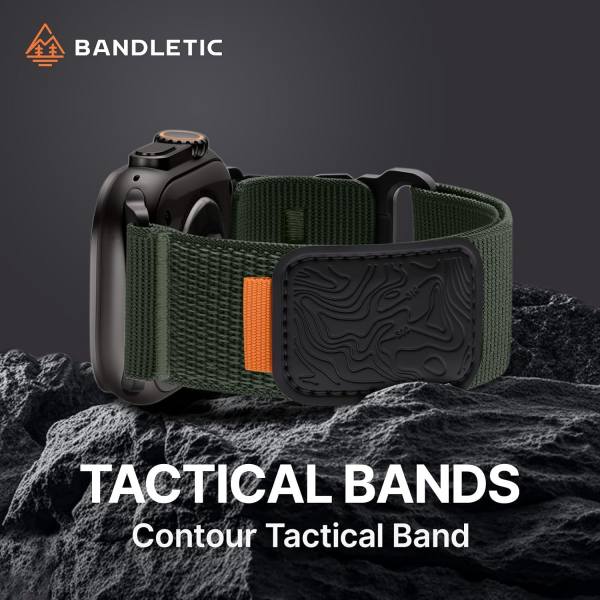 Bandletic Apple Watch Tactical Sportif Kay�� (Large)-Green