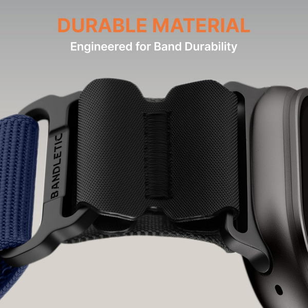 Bandletic Apple Watch Tactical Sportif Kay�� (Large)-Navy Blue