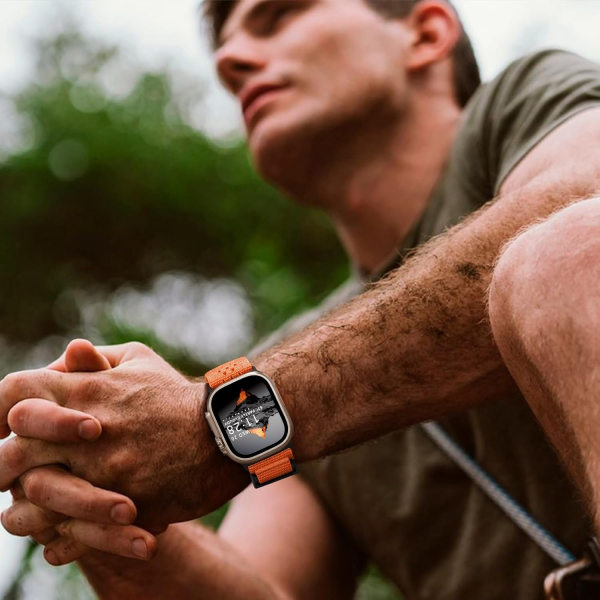 Bandletic Apple Watch 10 46mm Fdlock Kay-Orange