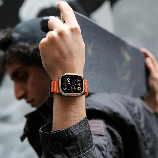 Bandletic Apple Watch 10 46mm Fdlock Kay-Orange