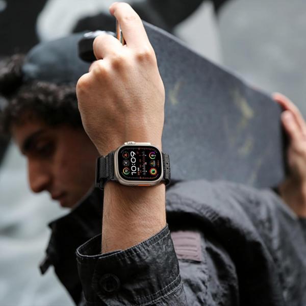 Bandletic Apple Watch 10 46mm Fdlock Kay-Black