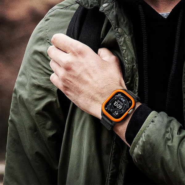 Bandletic Apple Watch Ultra 49mm Rugged Kay�� (Large)-Orange