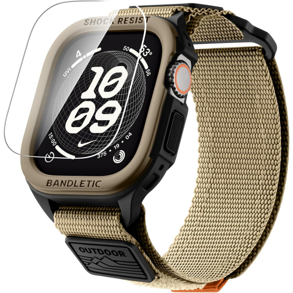 Bandletic Apple Watch Ultra 49mm Rugged Kay�� (Large)-Desert/Yellow