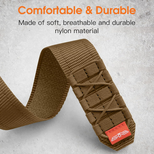 Bandletic Apple Watch Ultra Tactical Naylon Kay�� 49mm-Tan