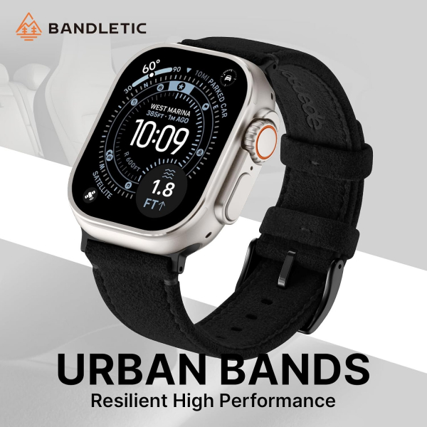 Bandletic Apple Watch 11 S�et Deri Kay��-Black