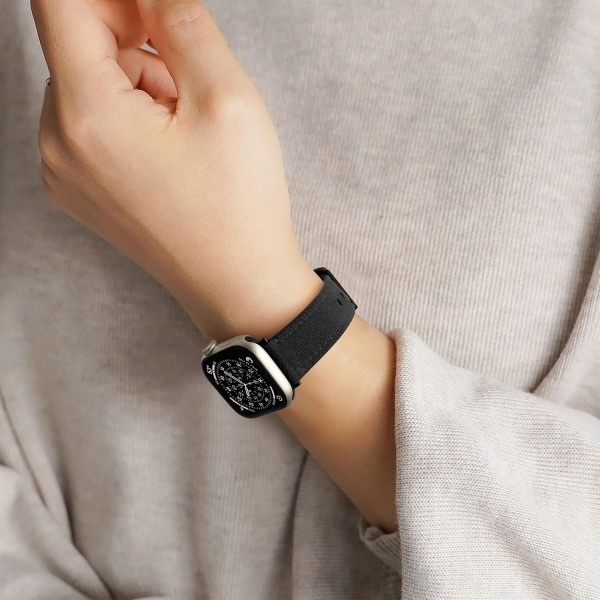 Bandletic Apple Watch 11 S�et Deri Kay��-Black