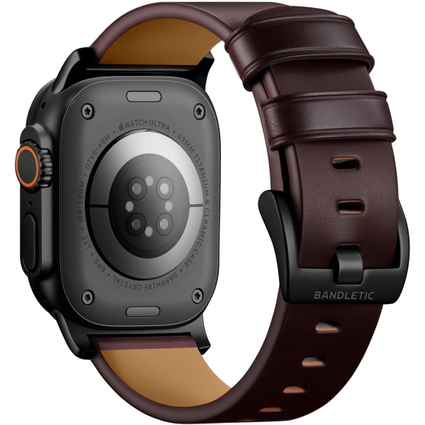Bandletic Apple Watch Ultra 3 Hakiki Deri Kay��-Brown