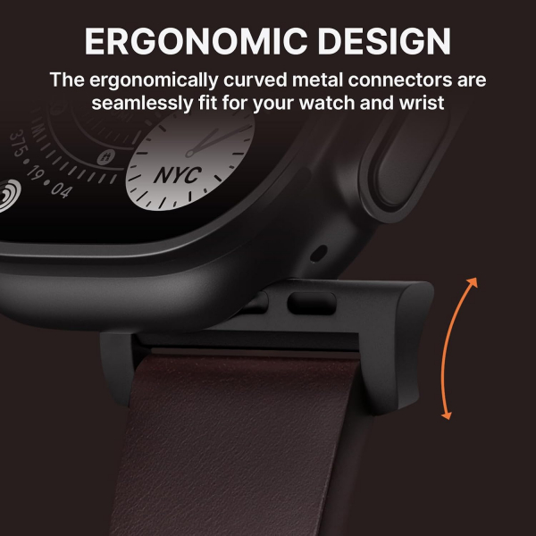 Bandletic Apple Watch Ultra 3 Hakiki Deri Kay��-Brown