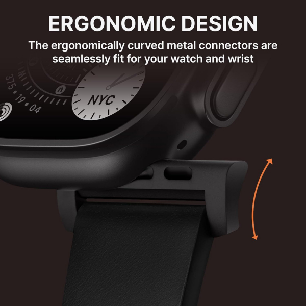 Bandletic Apple Watch Ultra 3 Hakiki Deri Kay��-Black