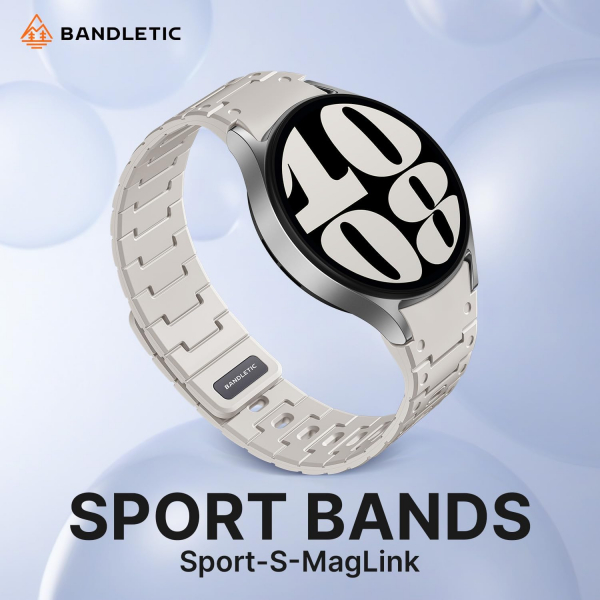 Bandletic Galaxy Watch 20mm Manyetik Silikon Kay��-Starlight