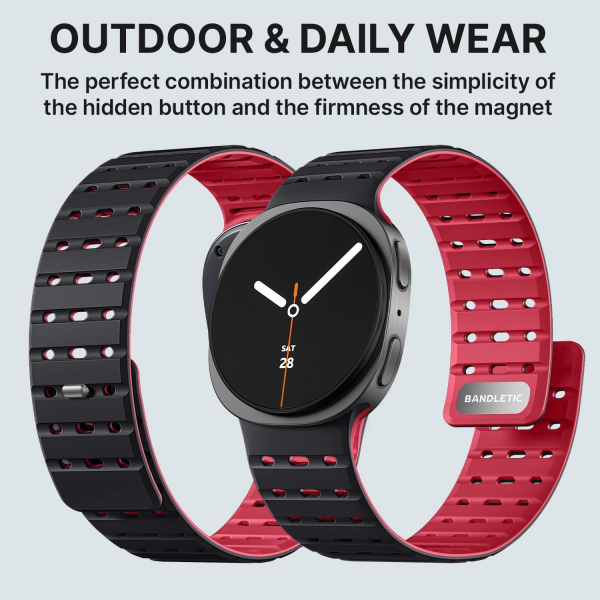 Bandletic Galaxy Watch 8 40mm Kay-Black Red
