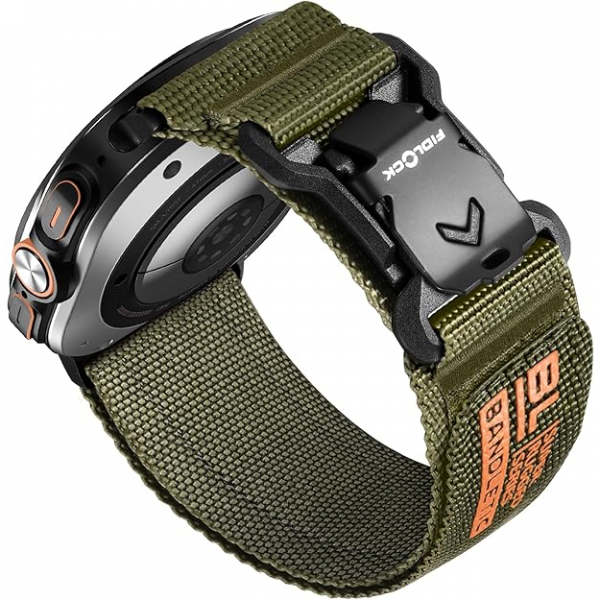 Bandletic Galaxy Watch Ultra 47mm Naylon Kay-ArmyGreen