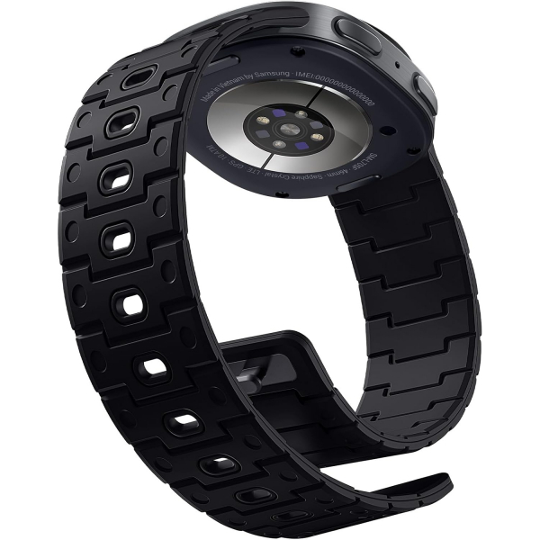 Bandletic Galaxy Watch 9 Uyumlu Manyetik Silikon Kay��-Black