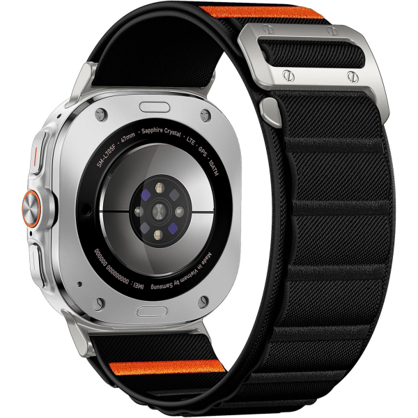 Bandletic Galaxy Watch Ultra 2/1 47mm Naylon Kay��-Titanium/Black