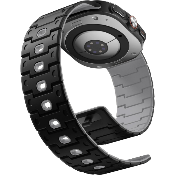 Bandletic Galaxy Watch Ultra 2/1 47mm Silikon Kay��-Black/Gray