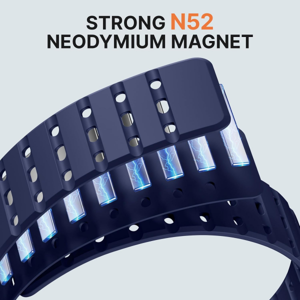 Bandletic Galaxy Watch Ultra 2 Manyetik Silikon Kay��-Navy Blue