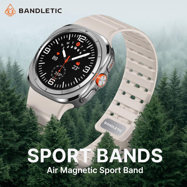 Bandletic Galaxy Watch Ultra 2 Manyetik Silikon Kay��-Starlight