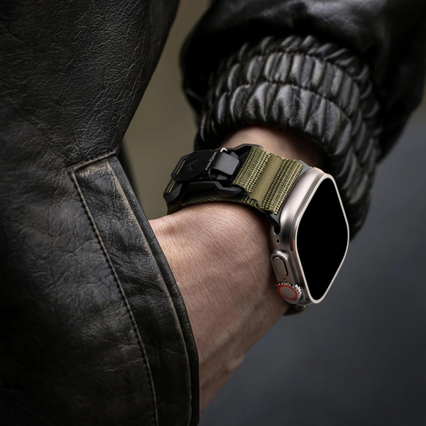 Bandletic Manyetik ��kart�labilir Naylon Kay�� 49mm (M)-Army Green