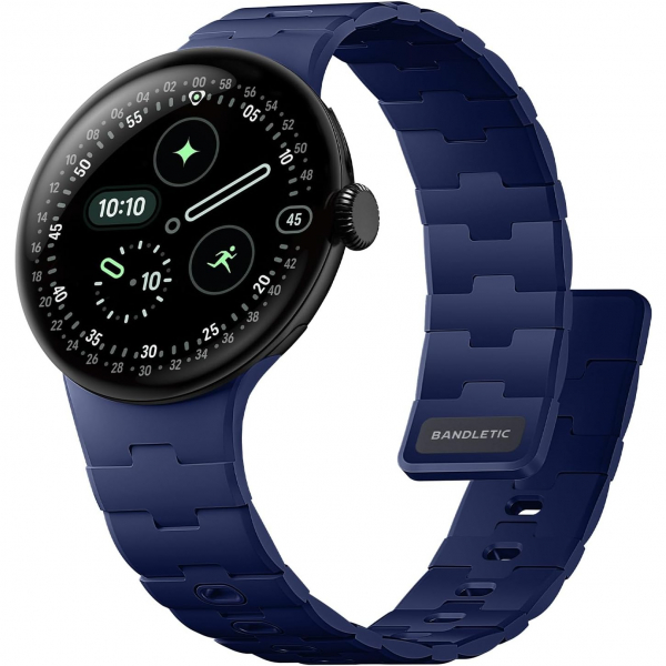 Bandletic Pixel Watch 5 Manyetik Silikon Kay�� (41mm)-Navy Blue
