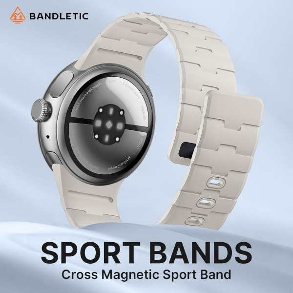 Bandletic Pixel Watch 5 Manyetik Silikon Kay�� (41mm)-Starlight