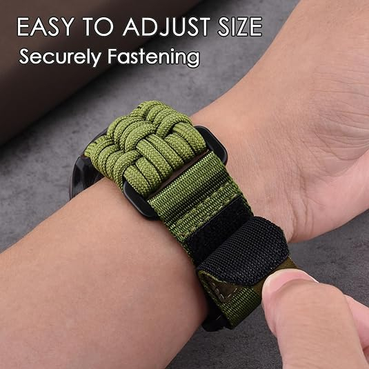 Bandletic Nylon Garmin Fenix 7X/6X/5X Kay -Army Green