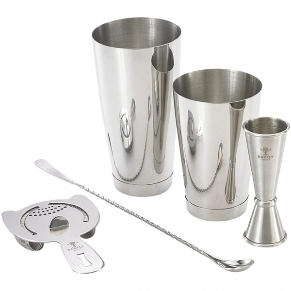 Barfly Paslanmaz elik Kokteyl Shaker Set (Gm)