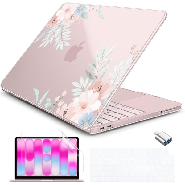 Batianda Botanical Serisi MacBook Neo Laptop K�l�f Seti-Lovely flowers